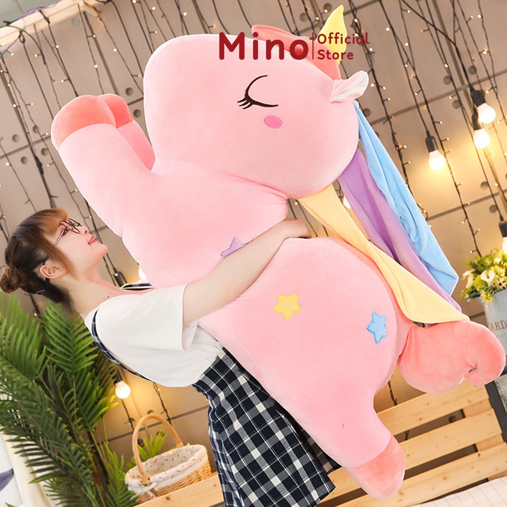 Gấu Bông Gối Ôm Ngựa Pony Cao Cấp Mino Store TH27