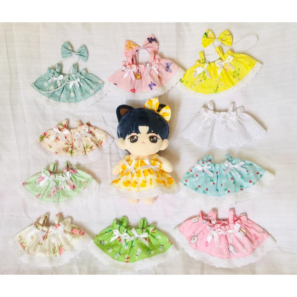 VÁY ĐẦM DOLL BTS EXO TIÊU CHIẾN VƯƠNG NHẤT BÁC TFBOYS 20CM