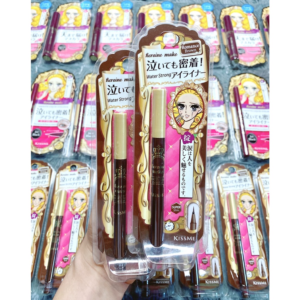Bút Kẻ Mắt Nước Kissme H.eroine Make Smooth Liquid Eyeliner Super Keep siêu mượt không trôi 6g (Mẫu Mới)