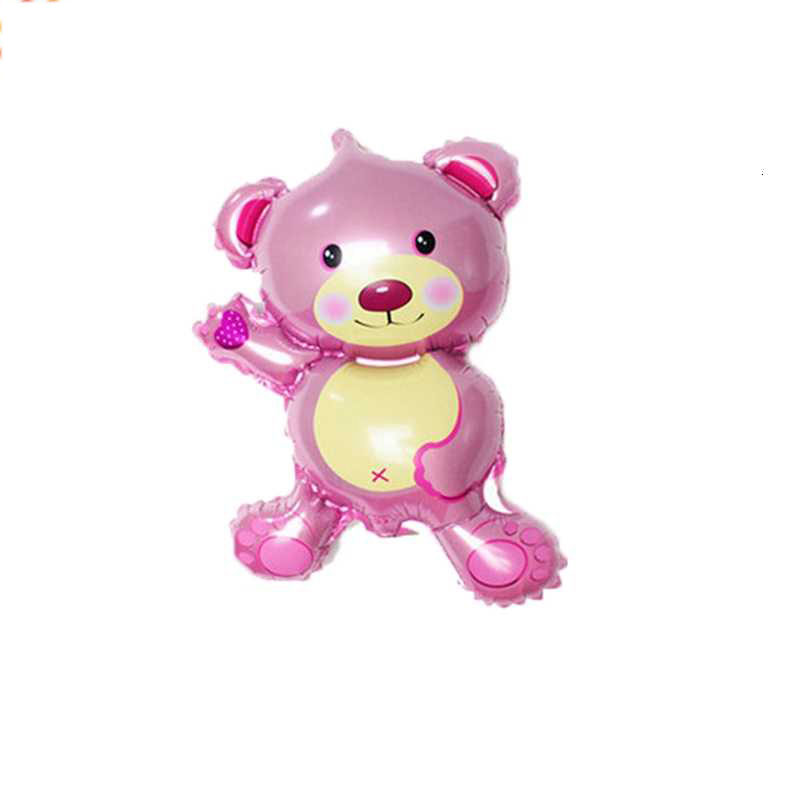 Set 3 bong bóng phối hình gấu hoạt hình trang trí tiệc sinh nhật cho bé