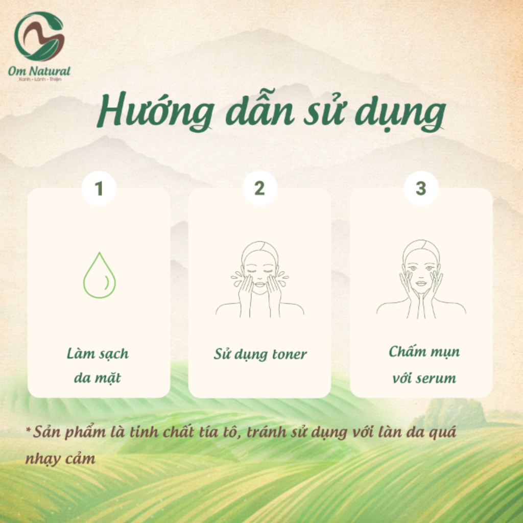 Toner Hoa Hồng Cổ SaPa Sáng Da A Om Natural 100ml