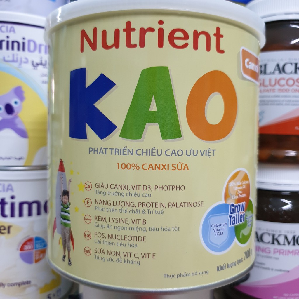 [Mã MKBC166 giảm 100K đơn 1tr3] Sữa bột Nutrient KAO 700g Date T4.2023