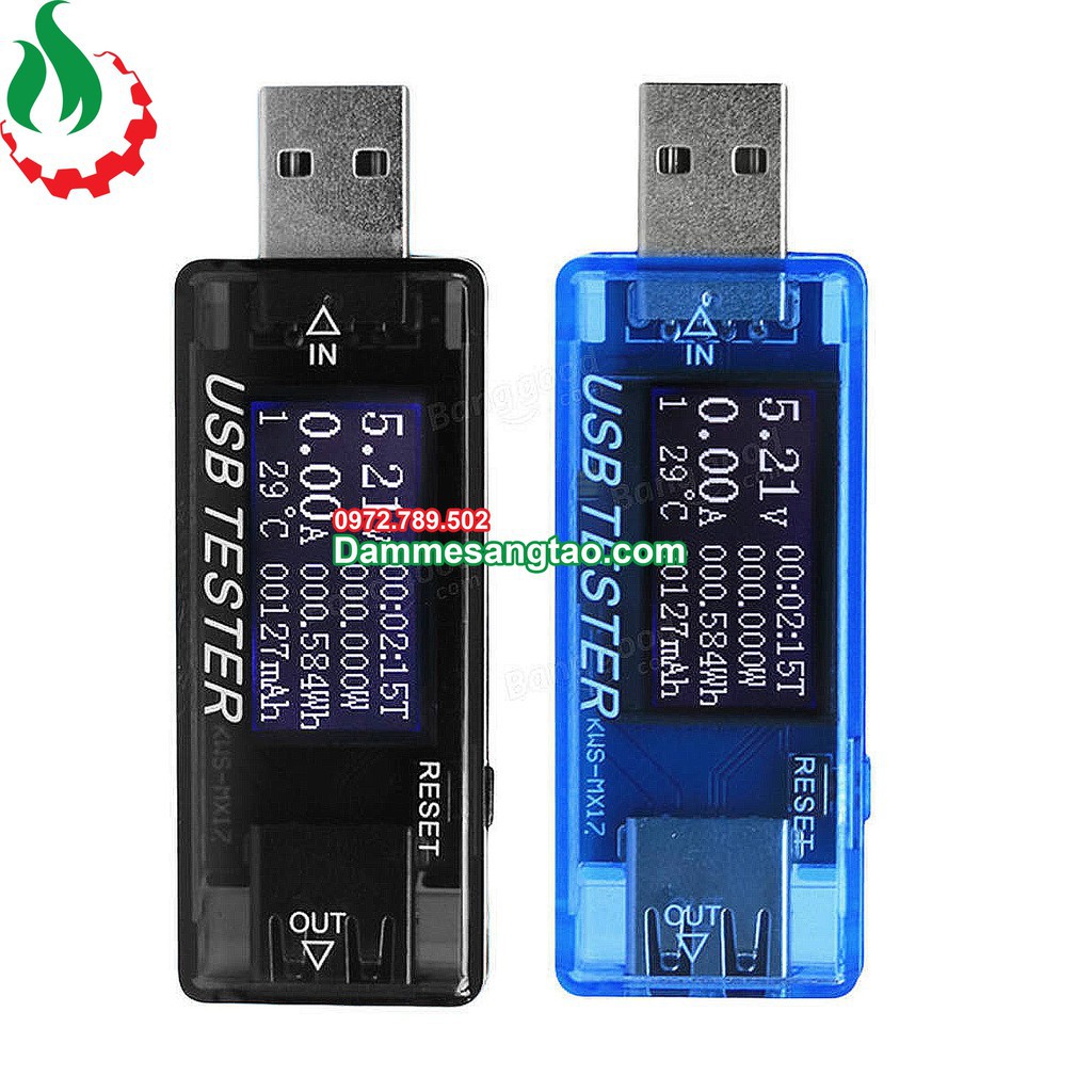 KPGR Usb Test đo điện áp, dòng điện, dung lượng pin, công suất, nhiệt độ