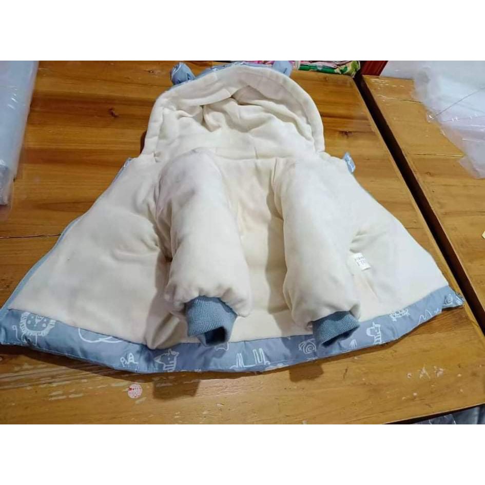 Áo khoác trẻ em, áo phao cho bé siêu nhẹ mũ tai gấu dễ thương cho bé trai và bé gái từ 6-23kg