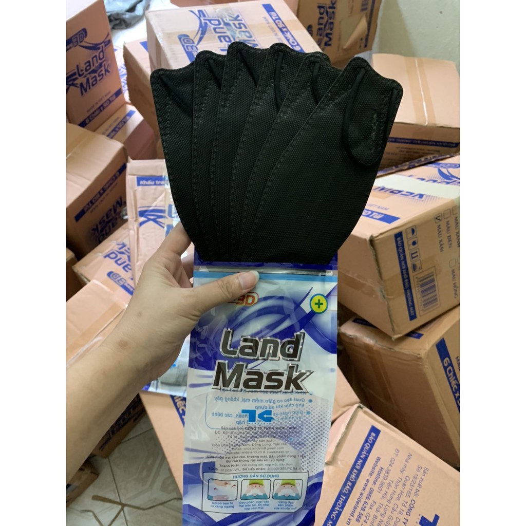 Khẩu Trang 3D Kháng Khuẩn LandMask Set 1 Bịch 6 Cái Có 7 Màu Hàng Công Ty Chính Hãng | BigBuy360 - bigbuy360.vn