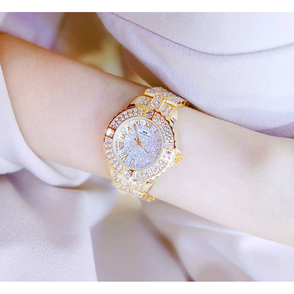 Đồng hồ nữ MS DIAMOND JAMIE Đính Đá Siêu Đẹp, Chống Nước, Tặng Hộp & Pin | BigBuy360 - bigbuy360.vn