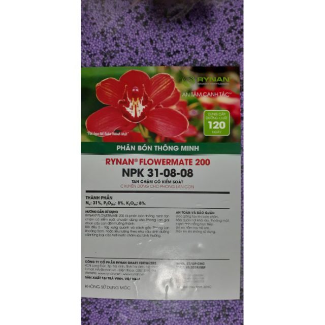 500g tách lẻ  phân bón thông minh RYNAN  31-08-08