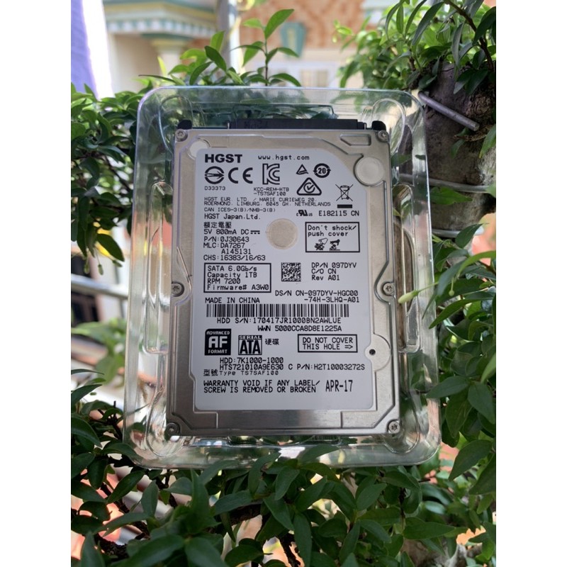 Ổ cứng Laptop HDD Hitachi 1TB HTS721010A9E630 7200RPM 32MB SATA III 2.5" | BigBuy360 - bigbuy360.vn