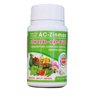 AC ZINMAC chai 100ml - Phân bón vi lượng Lớn trái Đặc ruột