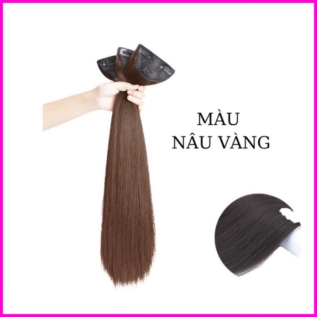 Set 3 kẹp dải thẳng dài hàng cao cấp giúp phồng và dày tóc