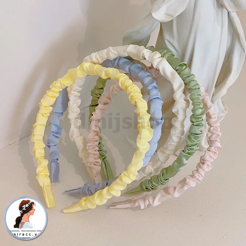 [Bờm Tóc] Băng Đô Cài Tóc Vải Canvas Cỡ Lớn Nhiều Màu Phong Cách Retro Hàn Quốc