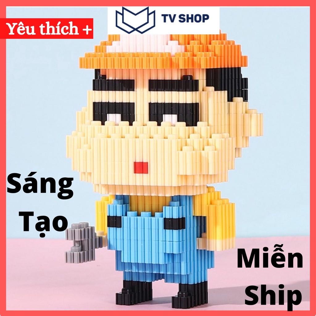 Lego Shin cậu bé bút chì - đồ chơi xếp hình Shin giúp phát triển trẻ em, tăng khả năng sáng tạo
