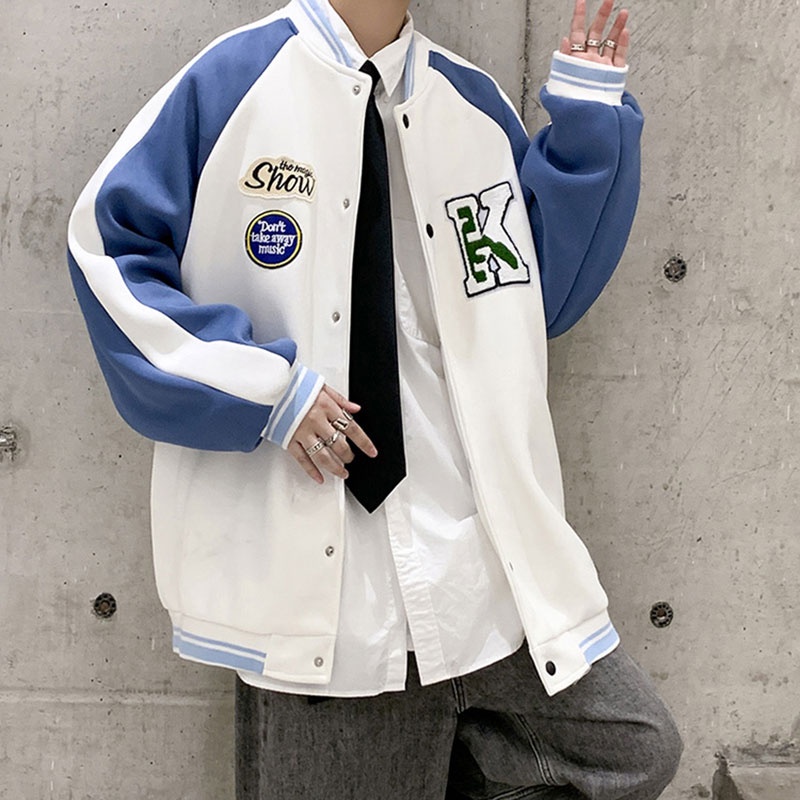 Áo Khoác Bóng Chày Nam Thời Trang Hàn
