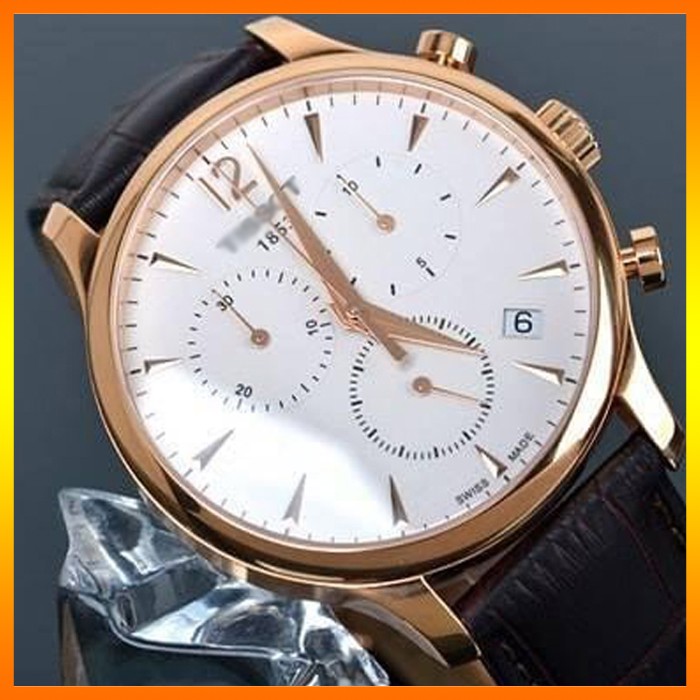 Đồng Hồ Nam Tisot Dây Da Phong Cách Thể Thao Kèm Lịch Ngày Và Chức Năng Chronograph Tiện Lợi
