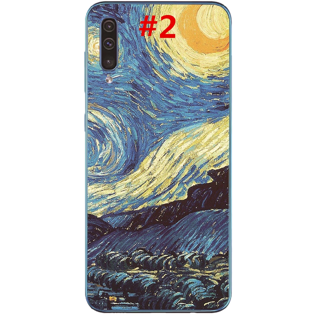 Ốp lưng họa tiết tranh Van Gogh thời trang cho Samsung Galaxy A70 A50 A40 A30 A20 A10