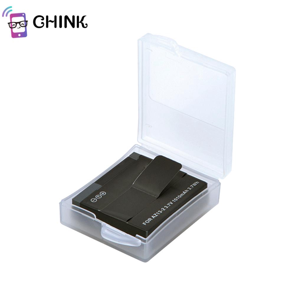 Bộ 2 Hộp Đựng Pin Bằng Nhựa Trong Suốt Chống Nước Cho Gopro Hero 8 7 6 5 4 Session Xiaomi Yi 4k