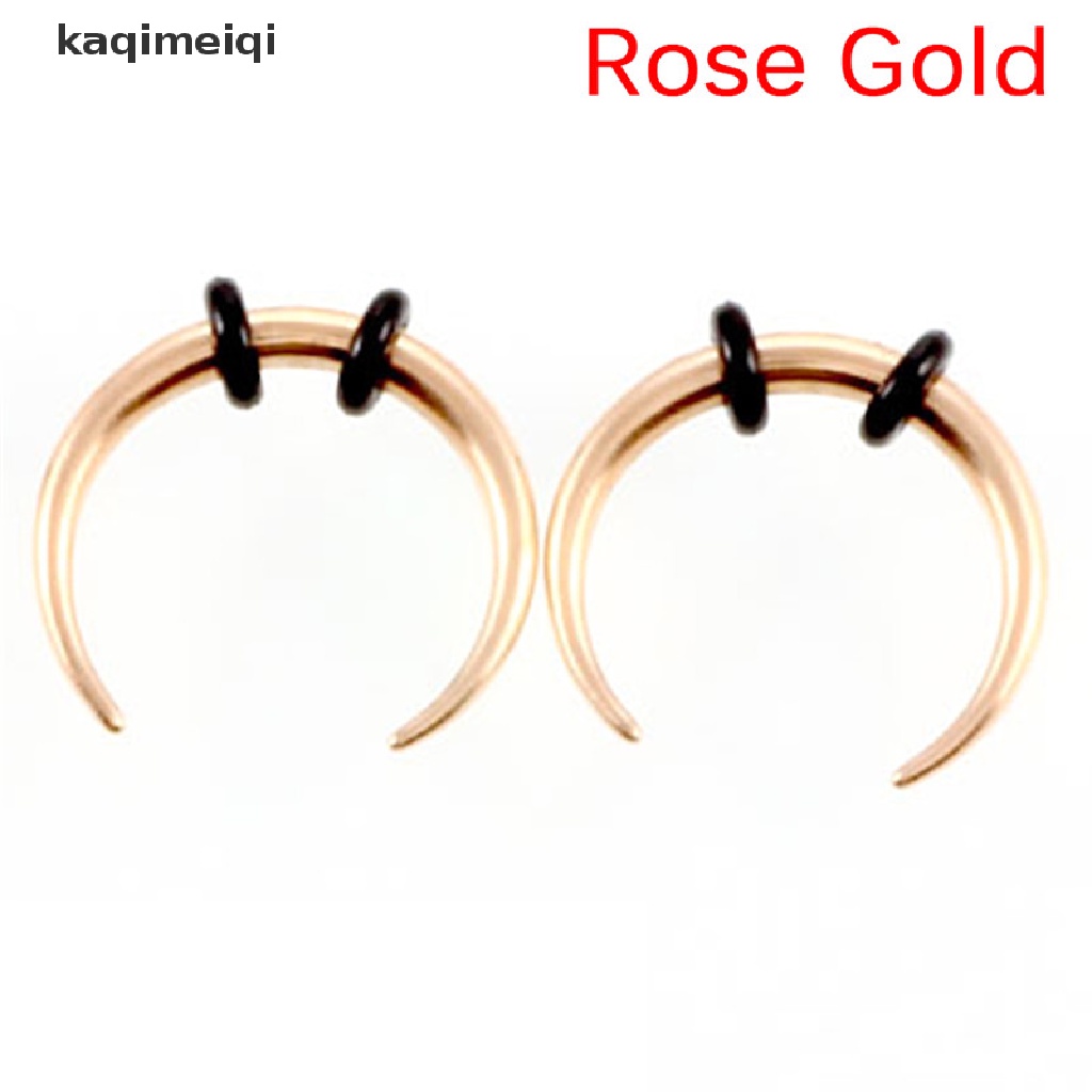 [KAQ] Surgical Steel Hoop Septum Nose Ring Piercing Clip Cartilage Earrings Jewelry GJL