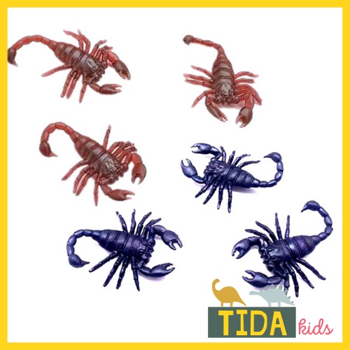Combo 10 Bọ Cạp Giả ⚡ Hot Trend ⚡ Đồ Chơi Côn Trùng Giả Bằng Nhựa, Trang Trí Halloween, Đồ Chơi Giải Trí TiDa Kid Shop
