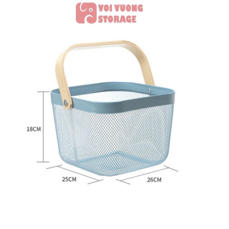 Giỏ đựng mỹ phẩm, đồ ăn vặt, hoa quả trái cây dùng trang trí và decor thương hiệu VOI VUÔNG