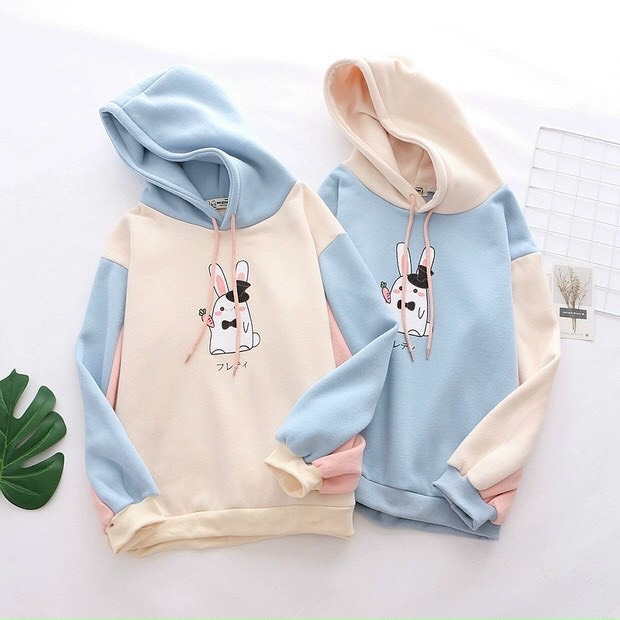 Áo Hoodie Nón Chui Trùm Đầu Nữ Nam Unisex Chất Vải Nỉ Poly Thỏ Cà Rốt WAH084NO | BigBuy360 - bigbuy360.vn