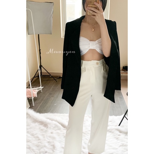 Croptop lụa nơ (40-60kg)