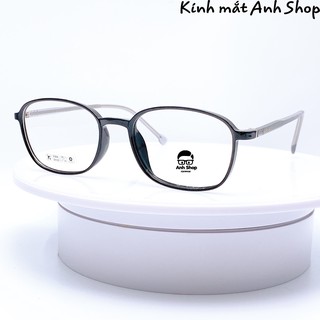 Gọng kính vuông bầu thời trang chất liệu nhựa dẻo lõi kim loại 8248