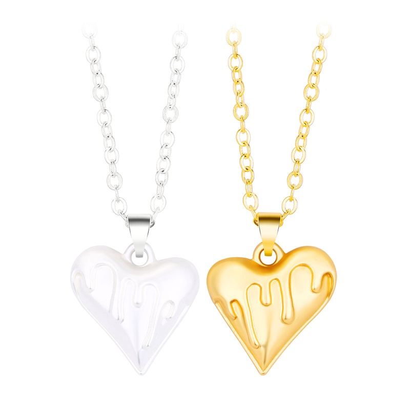 Set 2 Vòng cổ Mặt Trái Tim Thời Trang Cho Cặp Đôi