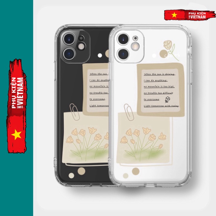 Ốp lưng iphone 6, 6s plus, 7 8 Plus, X, XS, XR, XSMAX, 11 , 12, 13 PROMAX suốt trong quãng STICKER chú thích PKVN