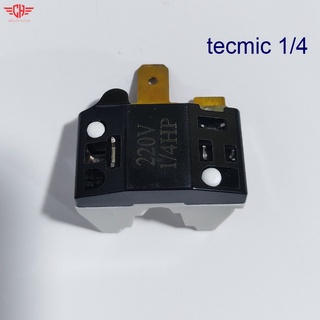 Tecmic tủ lạnh Rơ le Tecmic Block Tủ Lạnh 1/4 Relay Tecmit bảo vệ máy nén 1/4hp