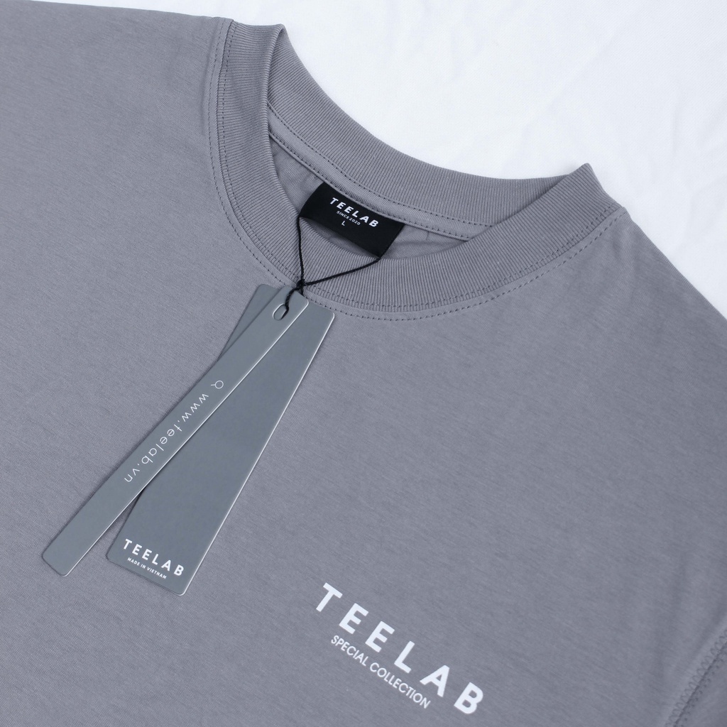 Áo Thun Local Brand Unisex Teelab Premium Special Collection / Xám Chì TS168