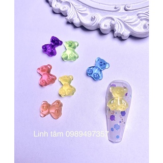 charm gấu kute trang trí móng đủ size