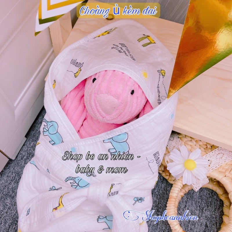 Choàng ủ xô kèm đai quấn an toàn