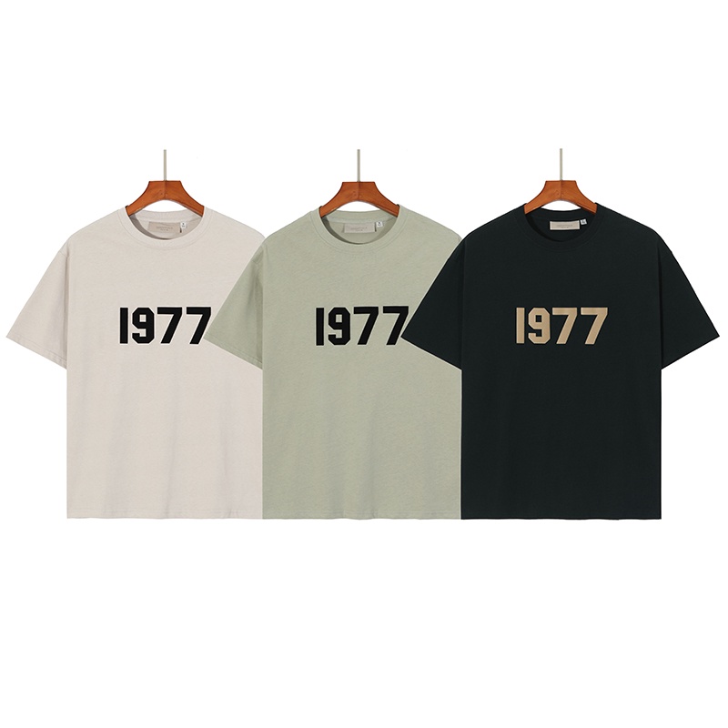 FOG FEAR OF GOD Summer Trend Digital 1977 Short Sleeve High Street Casual Loose Couple T-Shirt