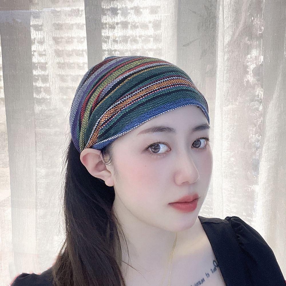 Băng Đô Cài Tóc 26Eddie Họa Tiết Hình Học Phong Cách Dân Tộc Vintage Rửa Mặt Cho Nữ