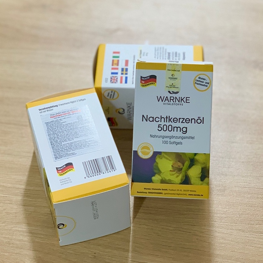 Viên uống hoa anh thảo #Warnke Nachtkerzenol 100 viên hỗ trợ nội tiết tố