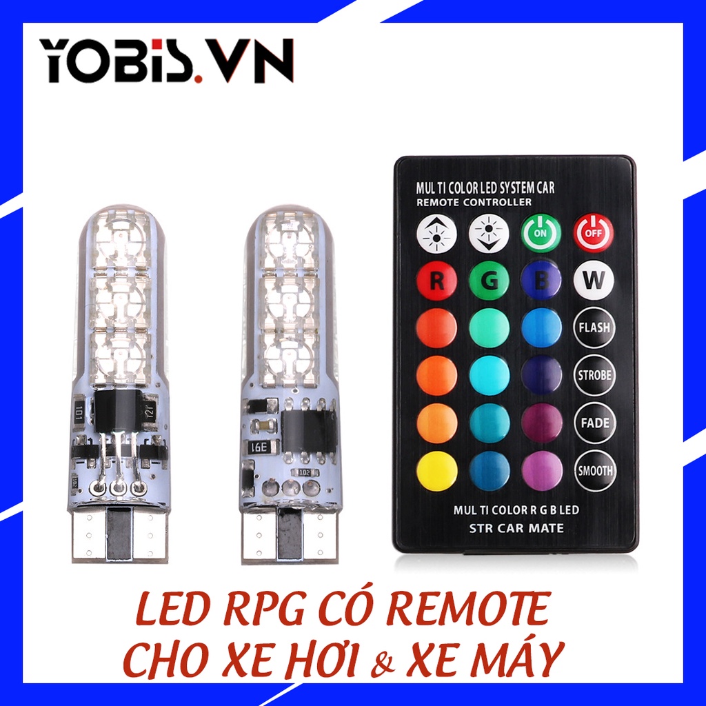 ĐÈN LED RBG CÓ REMOTE XE HƠI SIÊU SÁNG