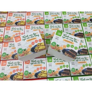 Thanh Cơm Gạo Lứt Sấy Ngũ Cốc HerbSlim Chính Hãng, Gạo Lứt Chà Bông, Gạo Lứt Rong Biển Full hộp 10 Gói