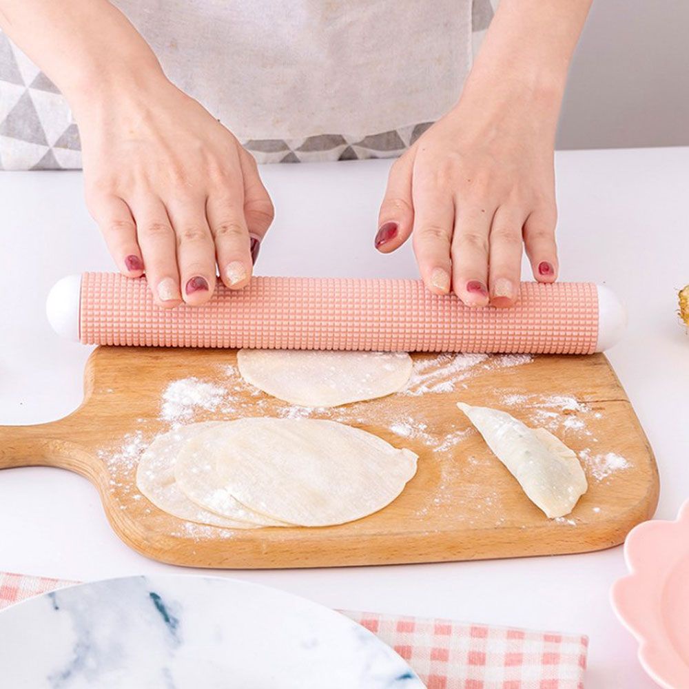 Con lăn bột làm bánh bằng nhựa chống dính nhiều màu tùy chọn tiện dụng