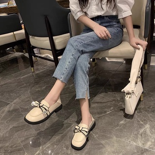 Giày ULZZANG OXFORD Nơ, Tiểu Thư Siêu Xinh Phong Cách Vintage