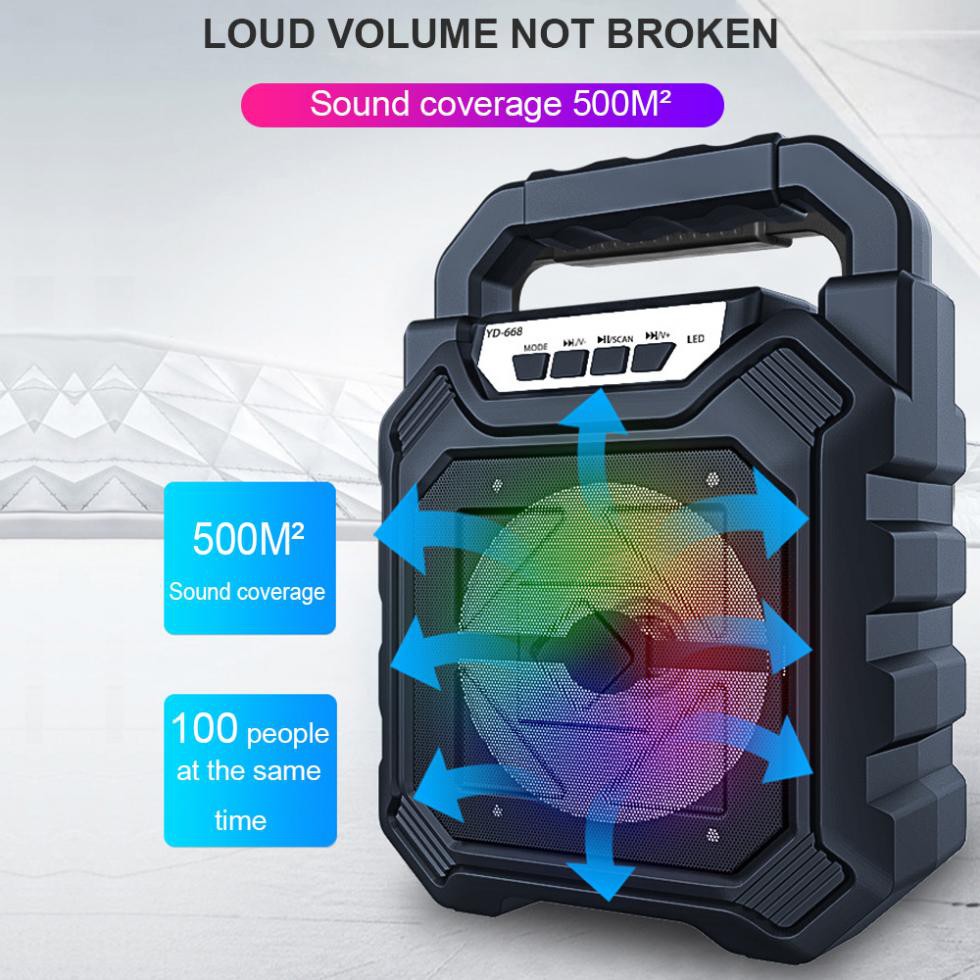 Loa Kẹo Kéo Karaoke Bluetooth Mini - pin 1200mah Âm Thanh Hay Và Phụ Kiện Hàng chính hãng
