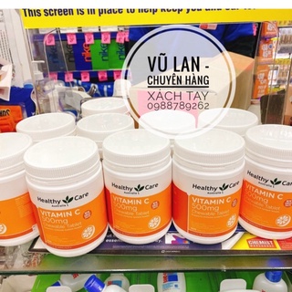Viên C nhai Healthy Care Vitamin C 500mg 500 viên giúp tăng đề kháng - Xuất xứ Úc