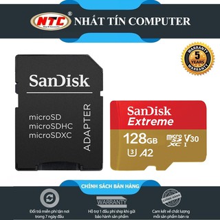 Mua Thẻ Nhớ MicroSDXC SanDisk Extreme V30 U3 4K A2 128GB R160MB/s W90MB/s - Kèm Adapter (Gold) - Nhất Tín Computer