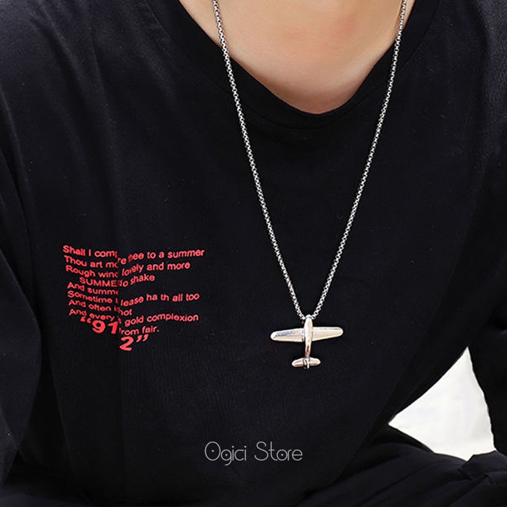 Dây chuyền nam nữ thời trang, Vòng cổ máy bay độc đáo cá tính phong cách đường phố, Unisex