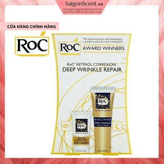 Set 2 Món RoC Retinol Correxion Deep Wrinkle Repair Kit ( Mặt và mắt - 2pcs )