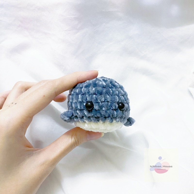 Móc khoá len Cá Heo handmade nhiều màu