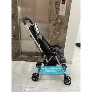 xe đẩy combi mechacal first white lable đen phối mái