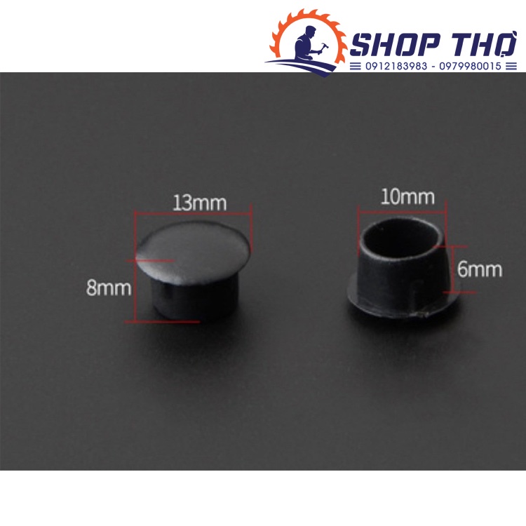 Nút nhựa chụp lỗ vít cỡ 10mm  (túi khoảng 400c)