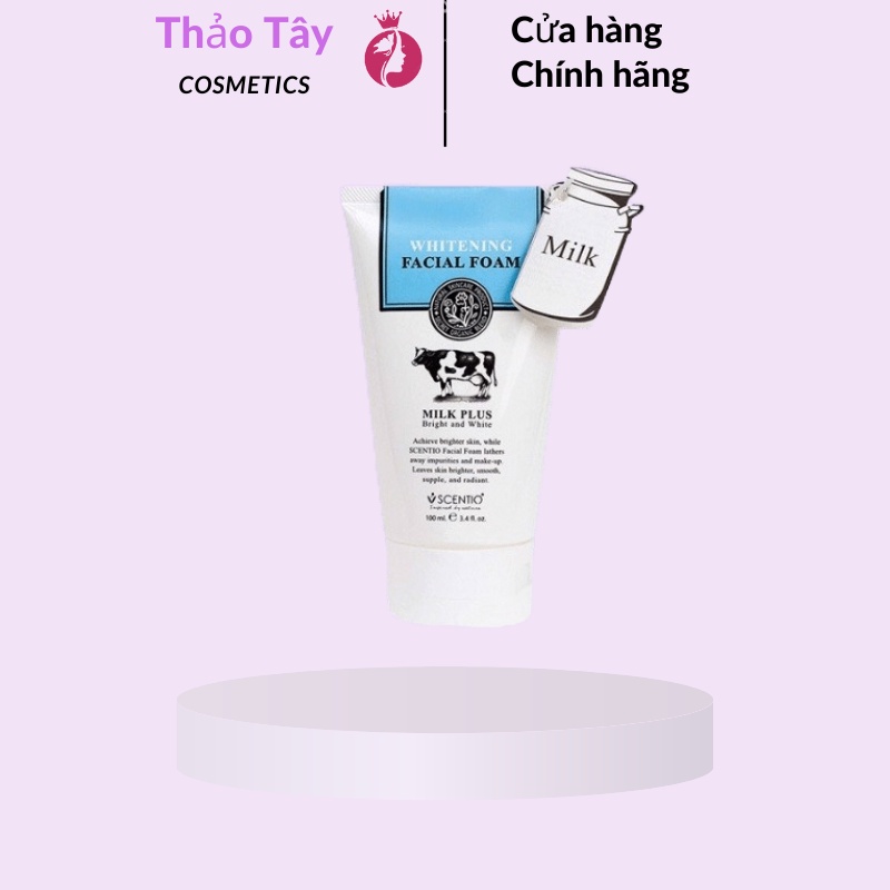 Sữa Rửa Mặt Dưỡng Trắng Scentio Milk Plus Whitening Facial Foam