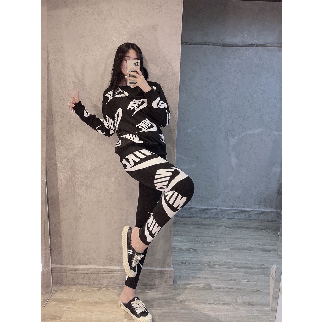 (HÀNG XUẤT XỊN) Áo tay dài, Quần Legging & Quần Legging Short 1936 SPORTSWEAR SWEATSHIRTS Made in Cam//bo full-tag-code