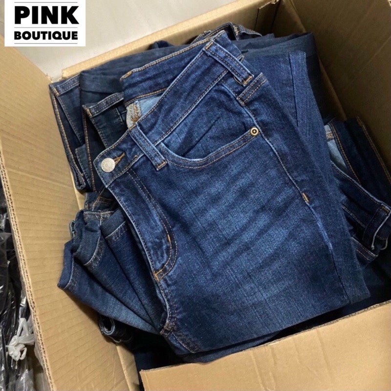 Quần Jean Nữ Cạp Cao Co Giãn Dáng Ôm VNXK PINKBOUTIQUE